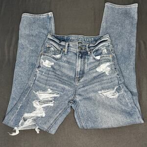 American Eagle Women's Stretch High Rise 90's Boyfriend